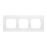 Рамка LK Studio 3-постовая, натуральное стекло (белый) LK80 844313-1