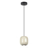 5053/1A PENDANT ODL24 447 черный/цвет слонов.кости//металл Подвес GU10 LED 4W OVALI