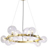 Подвесная люстра Crystal Lux Agata SP15 V2 Gold/Transparente