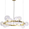 Подвесная люстра Crystal Lux Agata SP15 V2 Gold/Transparente