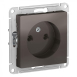 Розетка силовая Schneider Electric Atlas Design без заземления, мокко