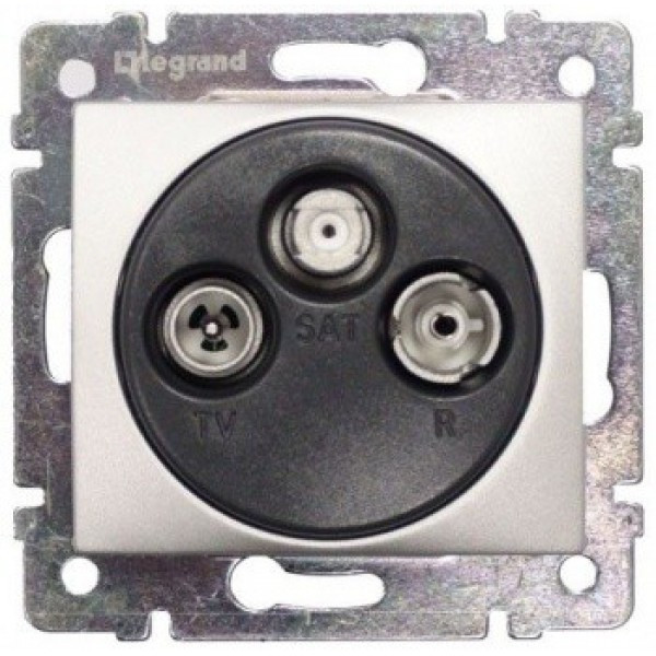 Розетка TV-FM-SAT Legrand Valena Classic оконечная 10 дБ, алюминий 770136
