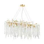 5005/12 HALL ODL23 639 золотой/прозрачный металл/хрусталь Люстра G9 12*40W BANCHE