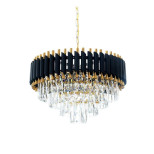 Подвесная люстра Lumina Deco Funneli LDP 6003-550 BK+F.GD Подвесная люстра Lumina Deco Funneli LDP 6003-550 BK+F.GD