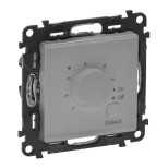 Терморегулятор Legrand Valena Life для теплых полов с датчиком, алюминий 752334