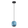 5053/1B PENDANT ODL24 447 черный/голубой/металл Подвес GU10 LED 4W OVALI