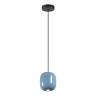 5053/1B PENDANT ODL24 447 черный/голубой/металл Подвес GU10 LED 4W OVALI