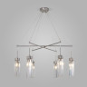 Умная подвесная люстра с хрусталем 60163/6 никель