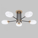 Потолочная люстра IMEX MD.4144-5-S-BK+FGD