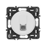 Розетка телефонная Legrand Celiane RJ-11, 1 выход, белая 067340+068237+080251