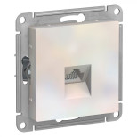 Розетка Schneider Electric Atlas Design RJ-45 кат. 5е, жемчуг