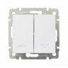 Выключатель под жалюзи Legrand Valena Classic с механической блокировкой, белый 774404