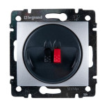Розетка для колонок Legrand Valena Classic одиночная, алюминий 770223