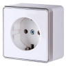 Розетка Werkel с заземлением Gallant белая WL15-02-01 4690389102080