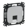 Розетка RJ-45 Legrand Valena Allure одиночная, cat. 5e, до 100 Мб/с, алюминий 753940