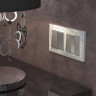 Выключатель Werkel двухклавишный серебряный рифленый WL09-SW-2G 4690389085147