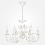  Подвесная люстра Eurosvet 60018/6 белый с золотом