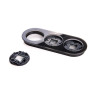 Рамка Werkel Favorit Runda на 3 поста черный WL21-Frame-01 4690389142000