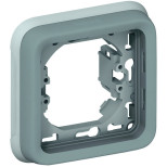 Рамка с суппортом Legrand Plexo IP55 на 1 пост, серая 069681