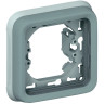 Рамка с суппортом Legrand Plexo IP55 на 1 пост, серая 069681