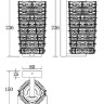 Настенный светильник (бра) Maytoni MOD124WL-L6CH3K