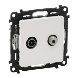 Розетка TV-SAT Legrand Valena Life звезда 1,5 дБ, белая 753464