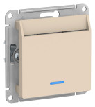 Выключатель для гостиниц Schneider Electric Atlas Design с подсветкой, бежевый