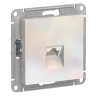 Розетка Schneider Electric Atlas Design RJ-45 кат. 6a, жемчуг