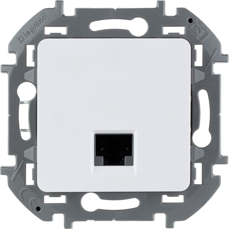 Розетка RJ-45 Legrand Inspiria кат.6 UTP, белая, 673830