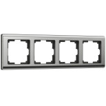 Рамка Werkel Metallic на 4 поста глянцевый никель WL02-Frame-04 4690389045936