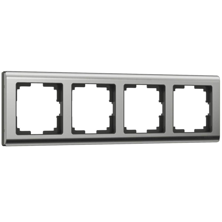 Рамка Werkel Metallic на 4 поста глянцевый никель WL02-Frame-04 4690389045936