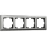 Рамка Werkel Metallic на 4 поста глянцевый никель WL02-Frame-04 4690389045936