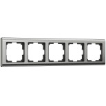 Рамка Werkel Metallic на 5 постов глянцевый никель WL02-Frame-05 4690389059322