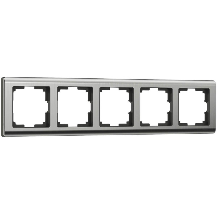 Рамка Werkel Metallic на 5 постов глянцевый никель WL02-Frame-05 4690389059322