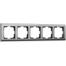Рамка Werkel Metallic на 5 постов глянцевый никель WL02-Frame-05 4690389059322