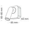 Настенный светильник (бра) Technical C039WL-L3B3K