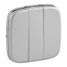 Лицевая панель Legrand Valena Allure для трехклавишных выключателей, алюминий 755037