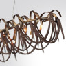 5066/10 HALL ODL24 519 античн.бронза/коричневый/металл/металл Люстра G9 10*40W CHAINY