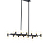 Подвесная люстра Lumina Deco Richmond LDP 6035-24 PR+BK+GD Подвесная люстра Lumina Deco Richmond LDP 6035-24 PR+BK+GD