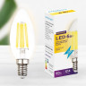 Лампа светодиодная филаментная Ambrella light E14 6W 3000K прозрачная 202114