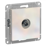 Розетка TV Schneider Electric Atlas Design проходная, жемчуг
