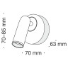 Настенный светильник (бра) Technical C038WL-L3B3K