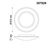 Потолочный светодиодный светильник Novotech Over Cail 357929