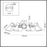 Потолочная люстра Lumion Laconica 3498/8