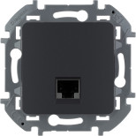 Розетка RJ-45 Legrand Inspiria кат.6 UTP, антрацит, 673833