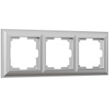 Рамка Werkel Fiore на 3 поста серебряный WL14-Frame-03 4690389109126