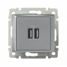 Зарядное устройство Legrand Valena Classic 1500 мА алюминий 770270