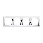 Рамка LK Studio 4-постовая (блестящее серебро) LK60 864443-1