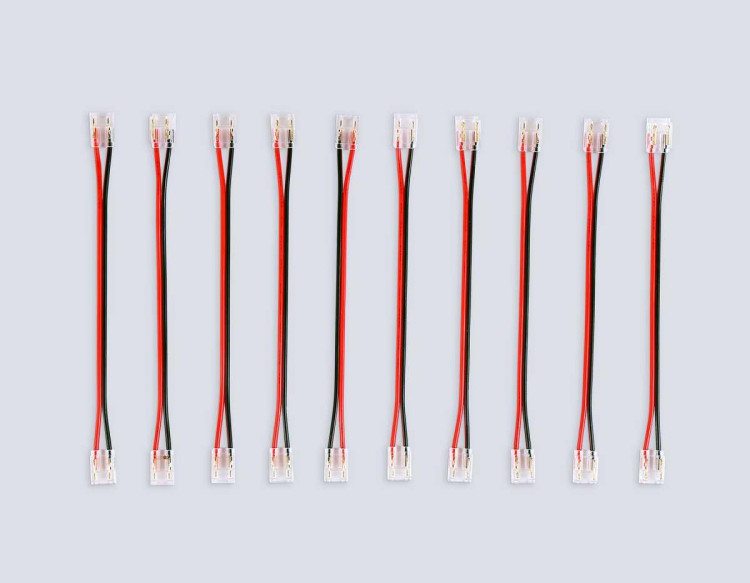 Соединитель гибкий двухсторонний AMBRELLA LIGHT ILLUMINATION COB 12/24V для лент 8/10mm (2 конт.) (10шт. в комплекте) GS7895