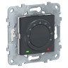 Терморегулятор Schneider Electric Unica New с дистанционным датчиком, антрацит